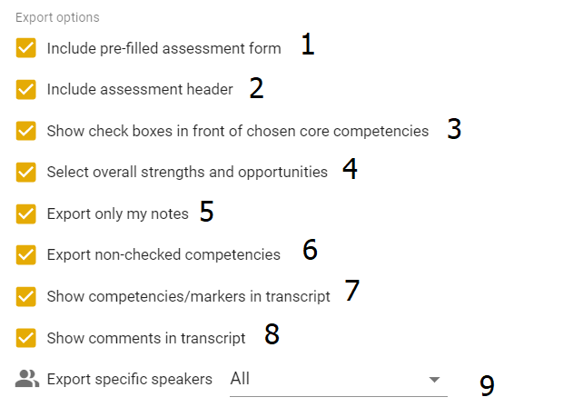 icf transcription