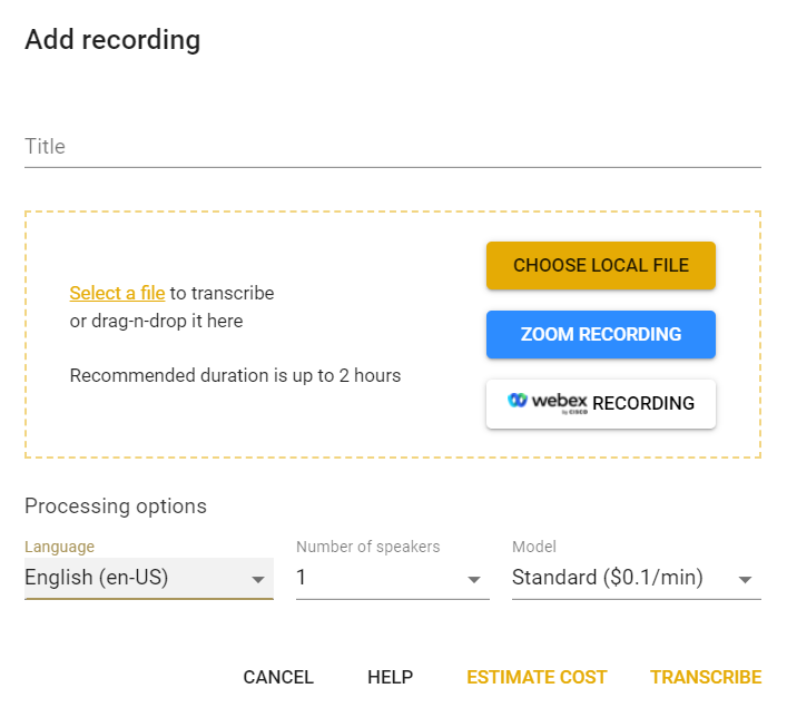 transcribe coaching sessions automatically