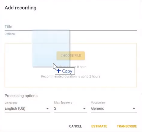 transcribe coaching sessions automatically